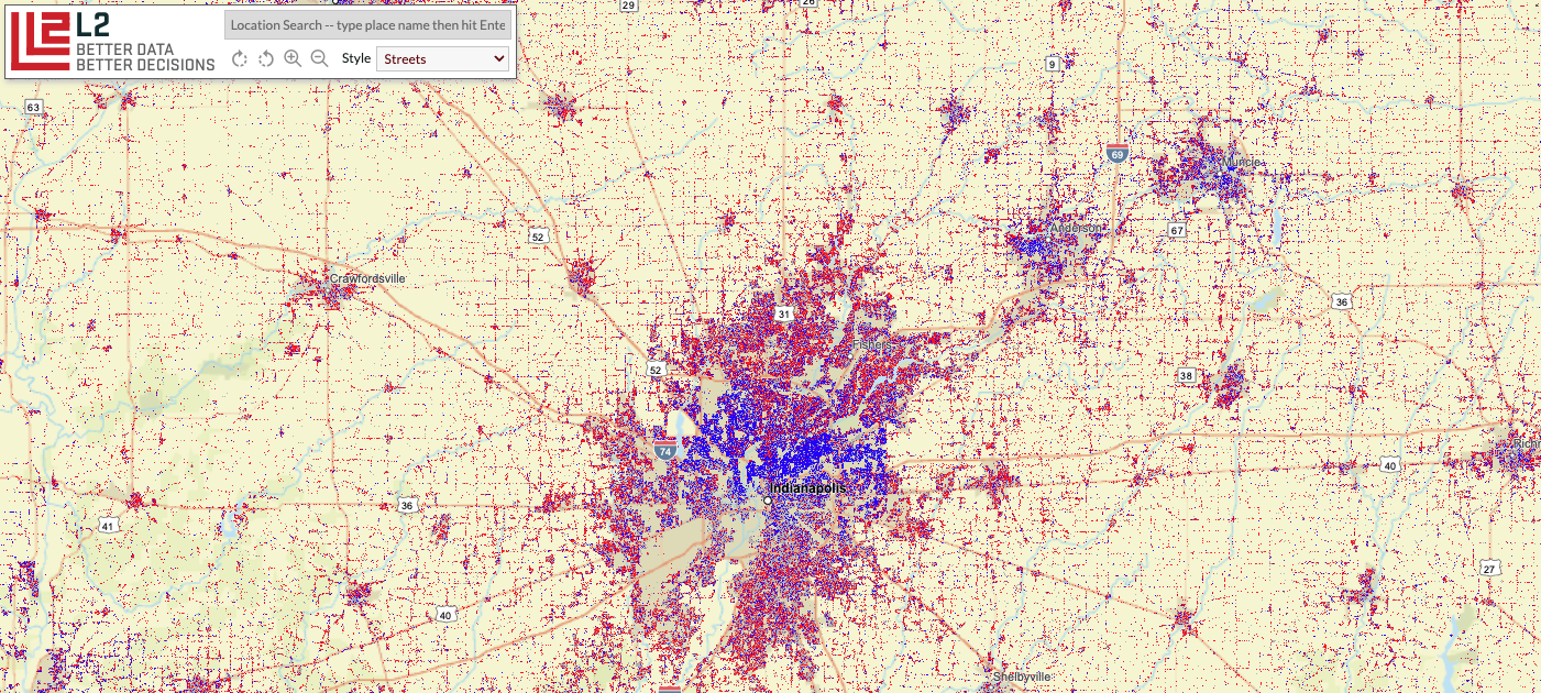 L2 Data Coverage Map